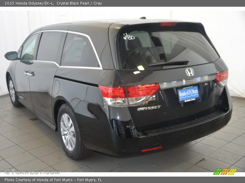 Crystal Black Pearl / Gray 2015 Honda Odyssey EX-L