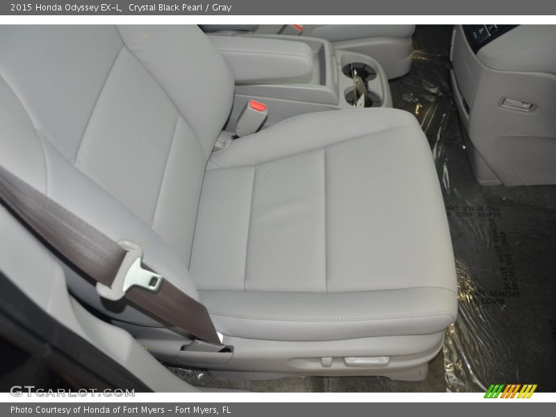 Crystal Black Pearl / Gray 2015 Honda Odyssey EX-L