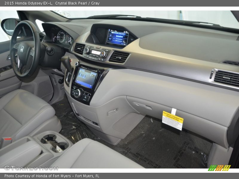  2015 Odyssey EX-L Gray Interior