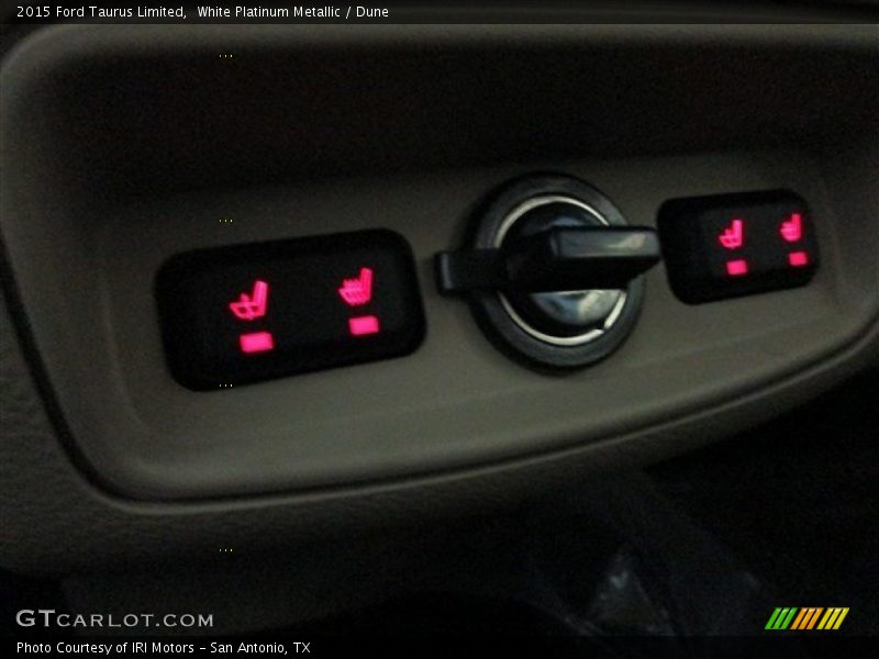 White Platinum Metallic / Dune 2015 Ford Taurus Limited