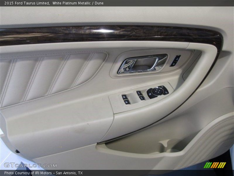 White Platinum Metallic / Dune 2015 Ford Taurus Limited