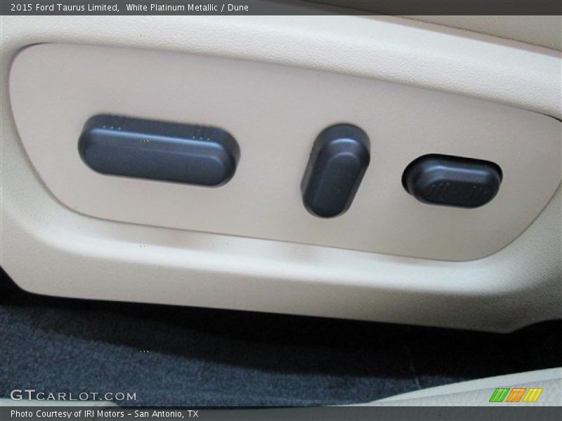 White Platinum Metallic / Dune 2015 Ford Taurus Limited