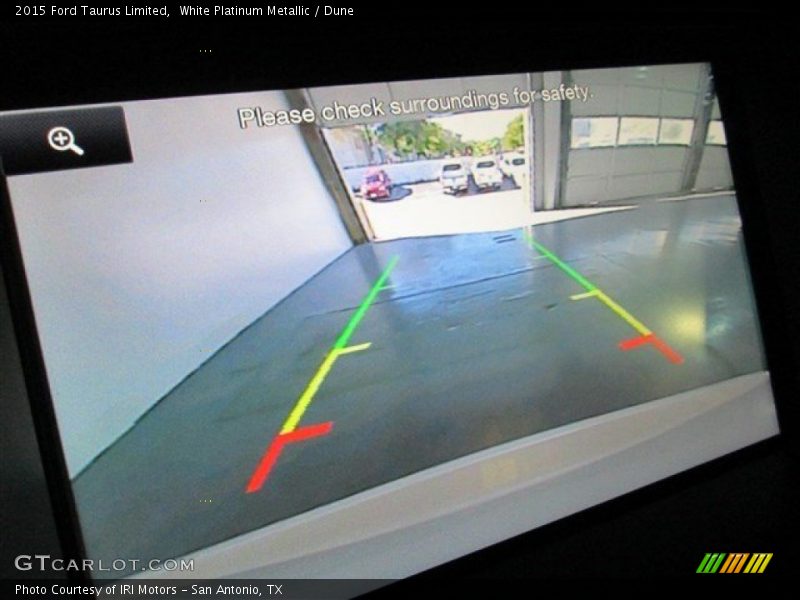 White Platinum Metallic / Dune 2015 Ford Taurus Limited