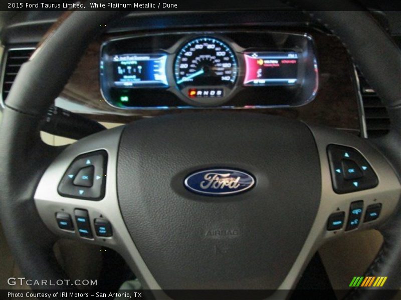 White Platinum Metallic / Dune 2015 Ford Taurus Limited