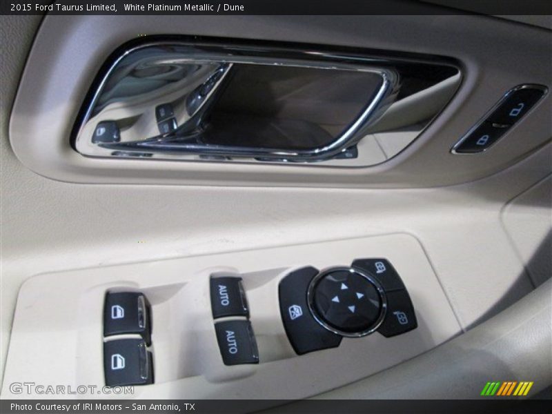 White Platinum Metallic / Dune 2015 Ford Taurus Limited