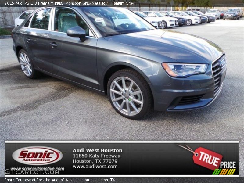Monsoon Gray Metallic / Titanium Gray 2015 Audi A3 1.8 Premium Plus