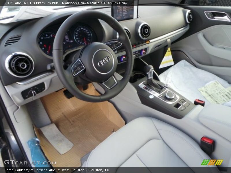 Monsoon Gray Metallic / Titanium Gray 2015 Audi A3 1.8 Premium Plus