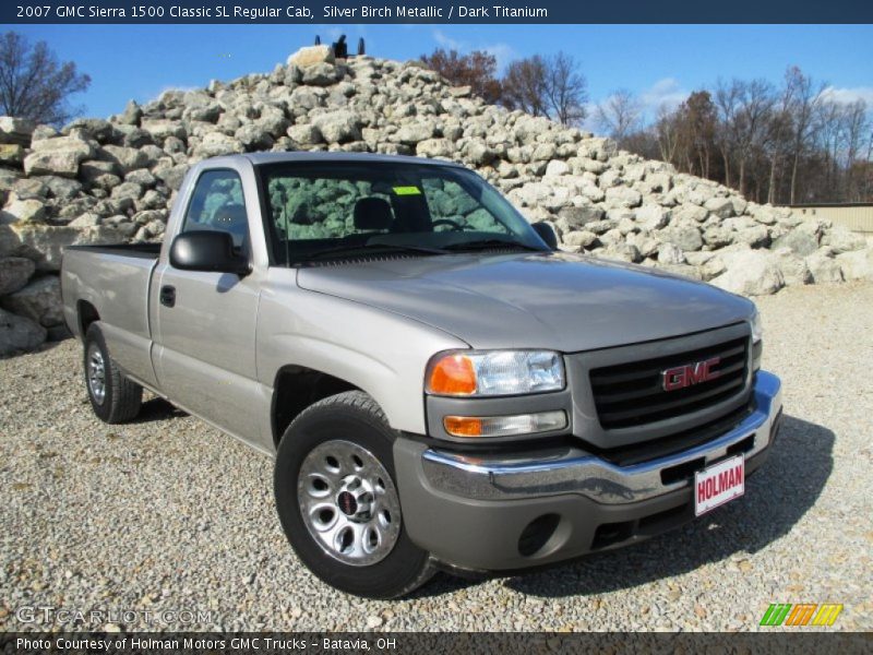 Silver Birch Metallic / Dark Titanium 2007 GMC Sierra 1500 Classic SL Regular Cab