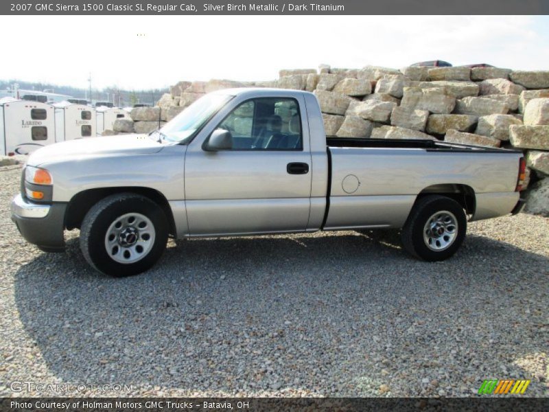 Silver Birch Metallic / Dark Titanium 2007 GMC Sierra 1500 Classic SL Regular Cab