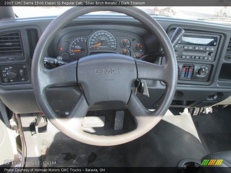 Silver Birch Metallic / Dark Titanium 2007 GMC Sierra 1500 Classic SL Regular Cab