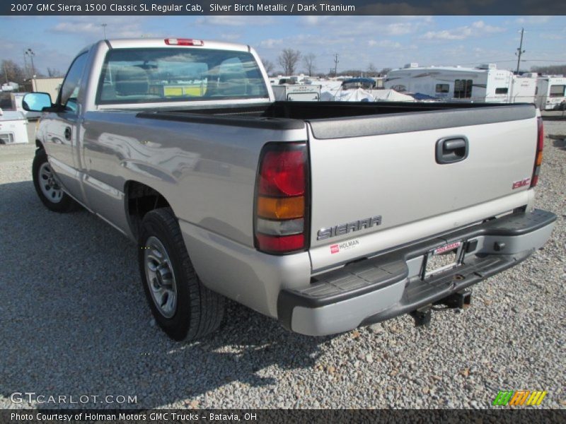 Silver Birch Metallic / Dark Titanium 2007 GMC Sierra 1500 Classic SL Regular Cab