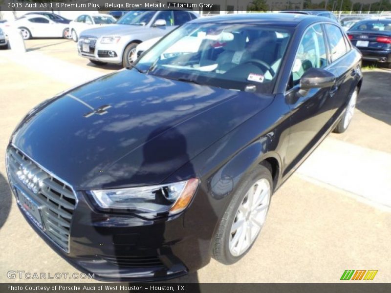 Beluga Brown Metallic / Titanium Gray 2015 Audi A3 1.8 Premium Plus