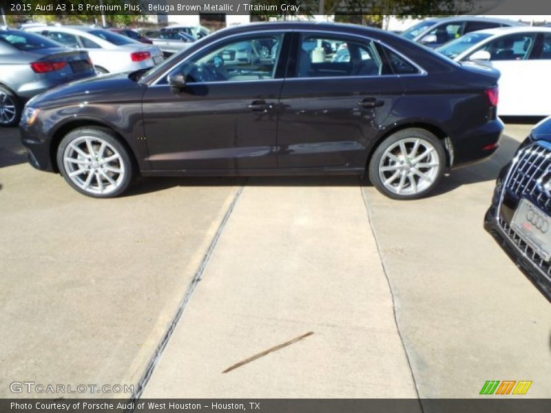 Beluga Brown Metallic / Titanium Gray 2015 Audi A3 1.8 Premium Plus
