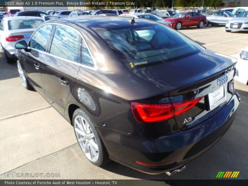 Beluga Brown Metallic / Titanium Gray 2015 Audi A3 1.8 Premium Plus