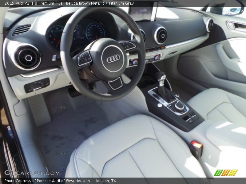Beluga Brown Metallic / Titanium Gray 2015 Audi A3 1.8 Premium Plus
