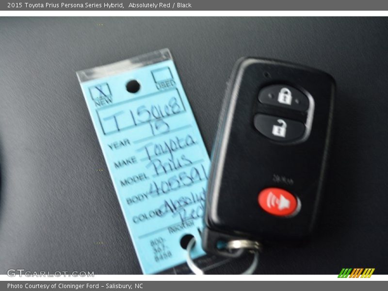 Absolutely Red / Black 2015 Toyota Prius Persona Series Hybrid