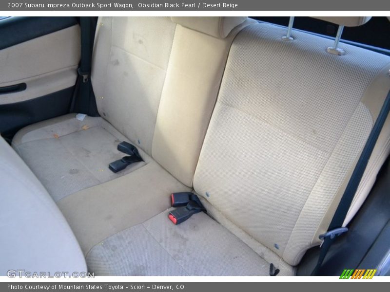 Obsidian Black Pearl / Desert Beige 2007 Subaru Impreza Outback Sport Wagon