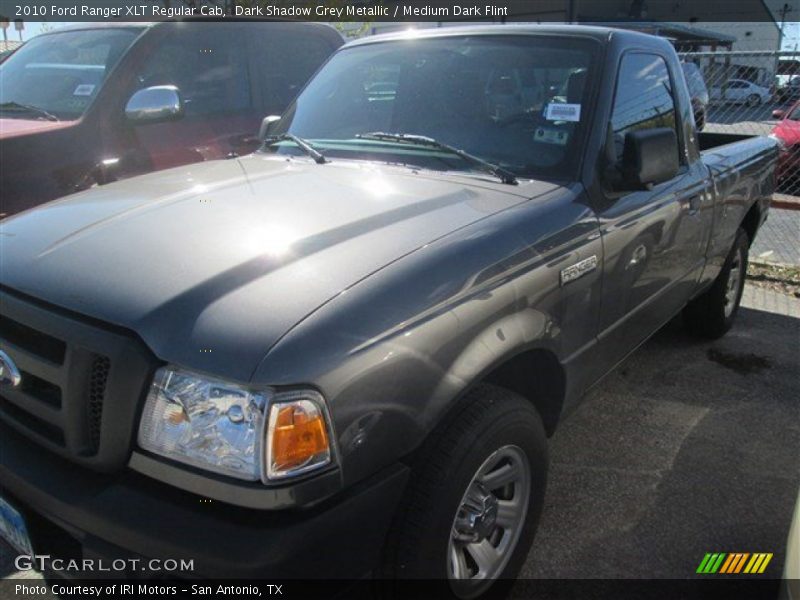 Dark Shadow Grey Metallic / Medium Dark Flint 2010 Ford Ranger XLT Regular Cab