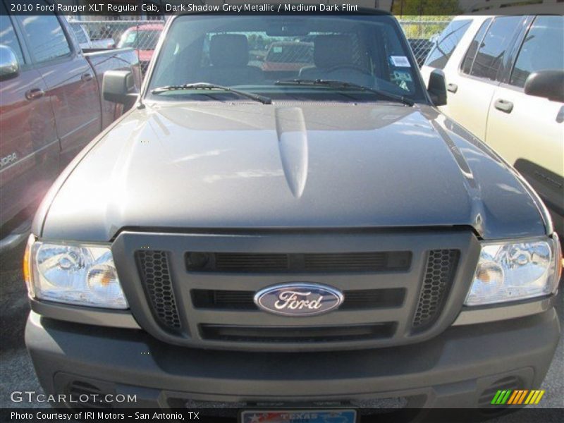 Dark Shadow Grey Metallic / Medium Dark Flint 2010 Ford Ranger XLT Regular Cab