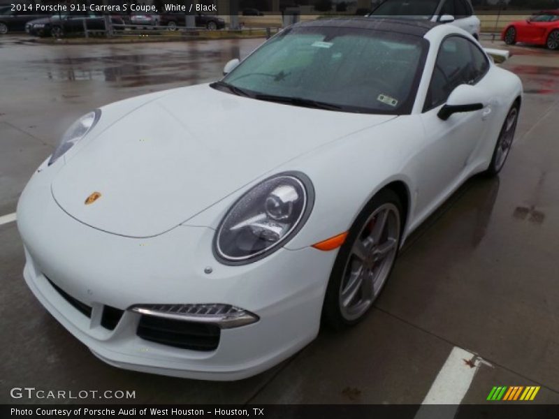White / Black 2014 Porsche 911 Carrera S Coupe