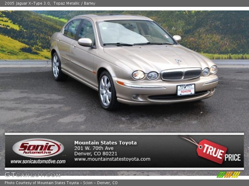 Topaz Metallic / Barley 2005 Jaguar X-Type 3.0