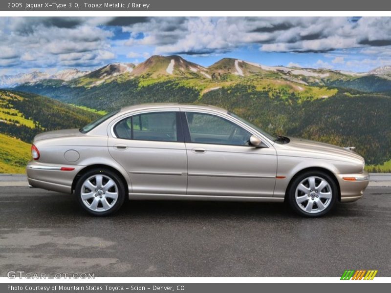 Topaz Metallic / Barley 2005 Jaguar X-Type 3.0