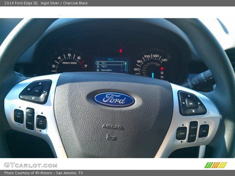 Ingot Silver / Charcoal Black 2014 Ford Edge SE