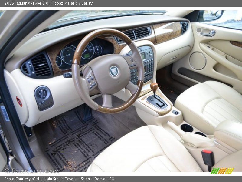 Topaz Metallic / Barley 2005 Jaguar X-Type 3.0