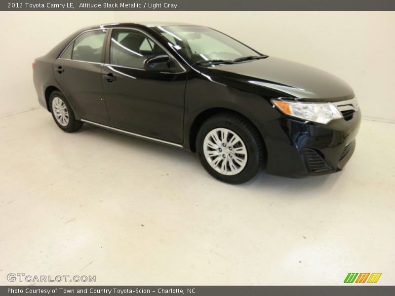 Attitude Black Metallic / Light Gray 2012 Toyota Camry LE
