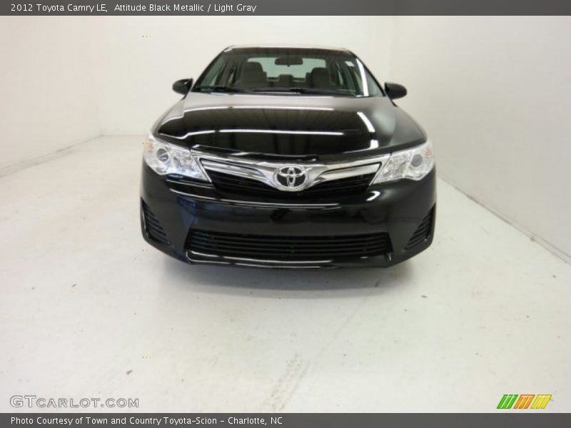Attitude Black Metallic / Light Gray 2012 Toyota Camry LE