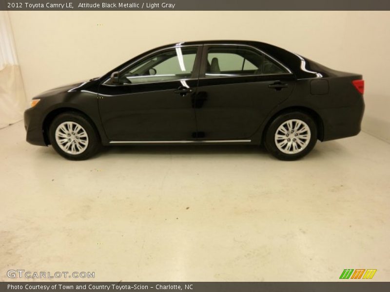 Attitude Black Metallic / Light Gray 2012 Toyota Camry LE