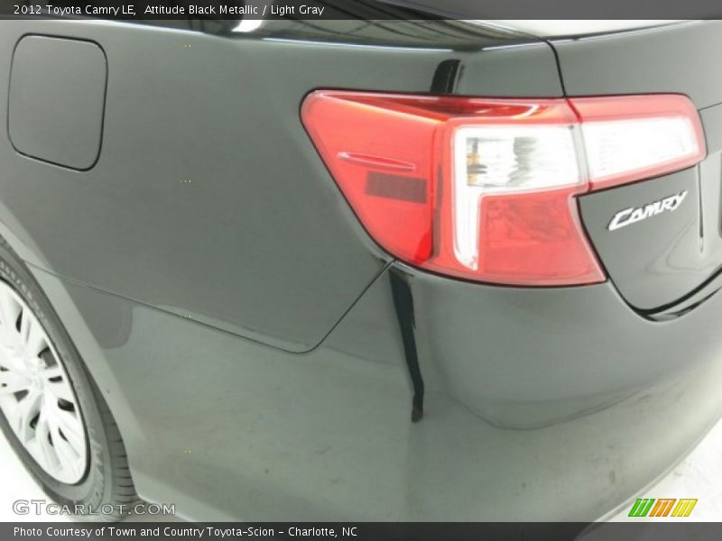 Attitude Black Metallic / Light Gray 2012 Toyota Camry LE