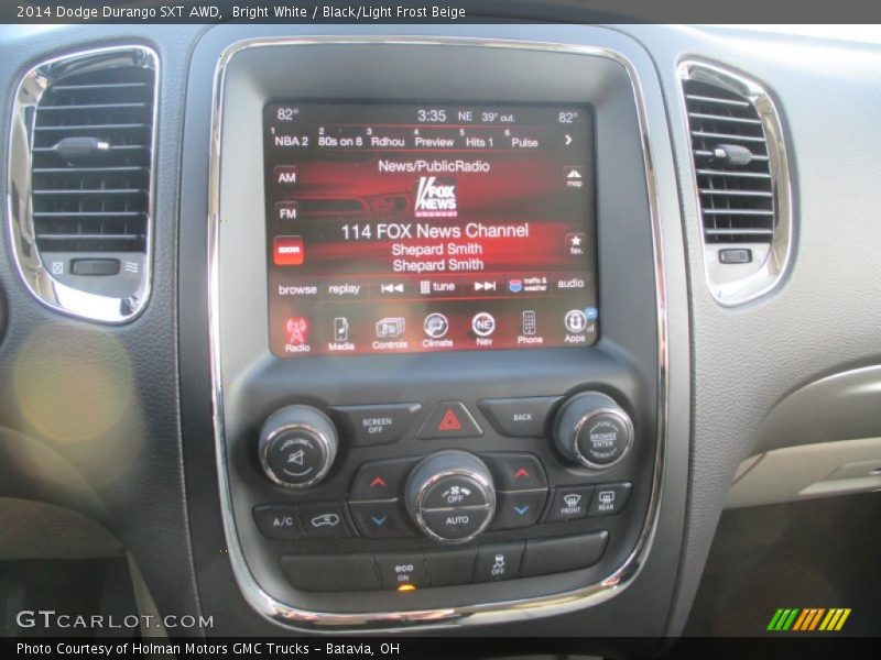 Bright White / Black/Light Frost Beige 2014 Dodge Durango SXT AWD