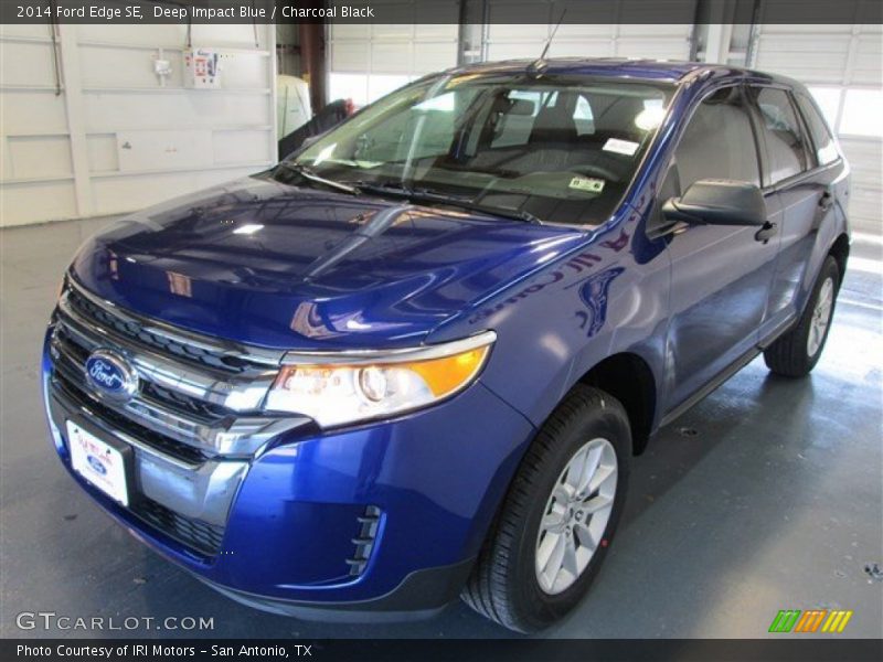 Deep Impact Blue / Charcoal Black 2014 Ford Edge SE