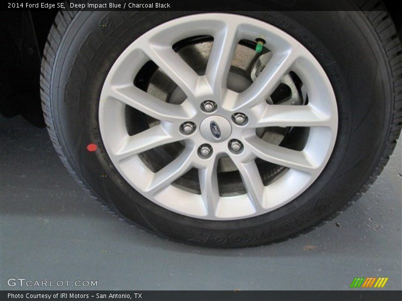 Deep Impact Blue / Charcoal Black 2014 Ford Edge SE