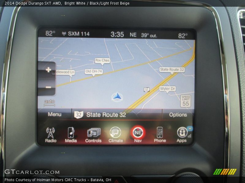 Bright White / Black/Light Frost Beige 2014 Dodge Durango SXT AWD