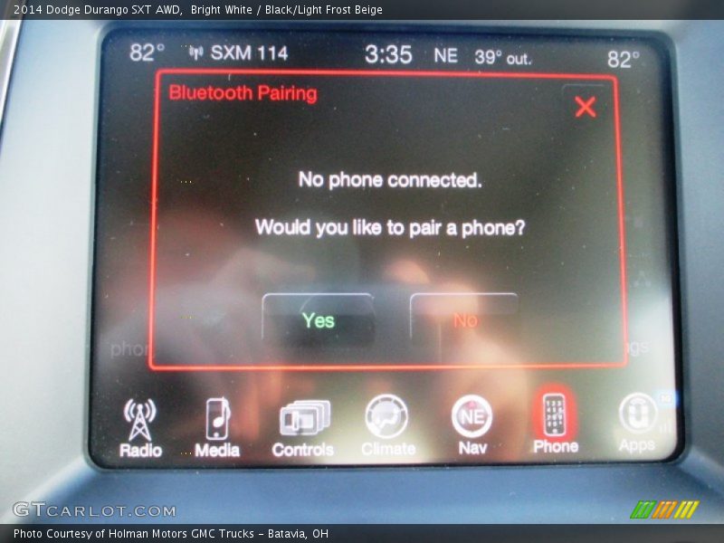 Bright White / Black/Light Frost Beige 2014 Dodge Durango SXT AWD