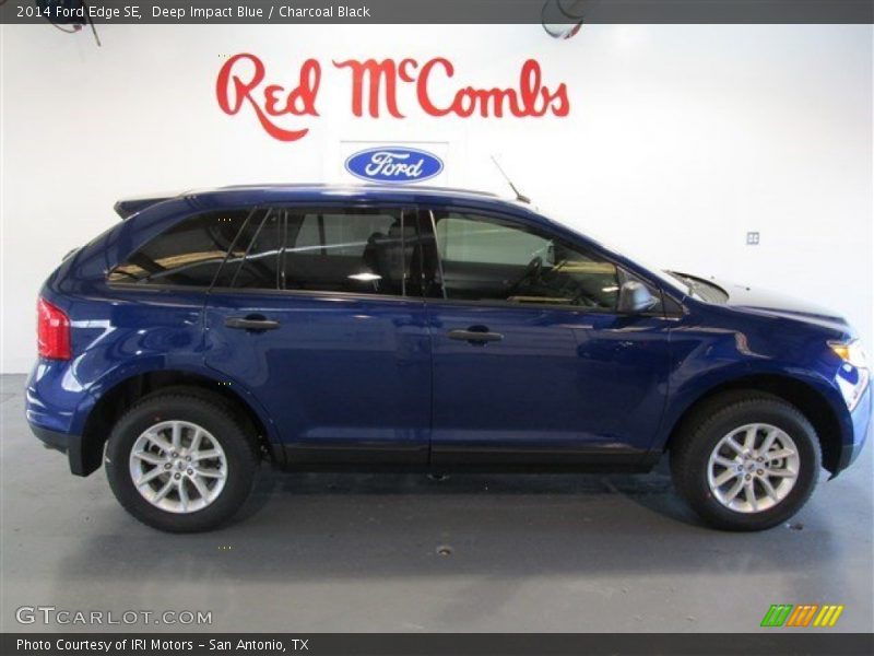 Deep Impact Blue / Charcoal Black 2014 Ford Edge SE