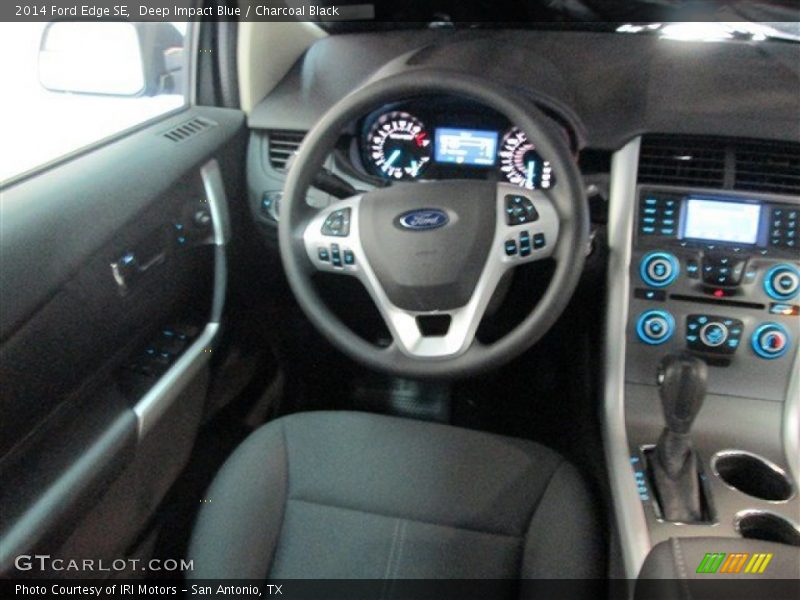 Deep Impact Blue / Charcoal Black 2014 Ford Edge SE
