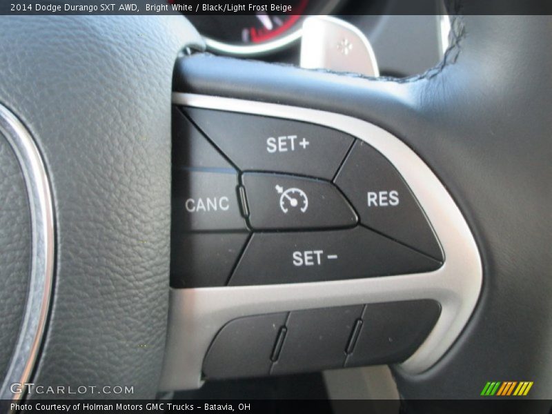 Bright White / Black/Light Frost Beige 2014 Dodge Durango SXT AWD