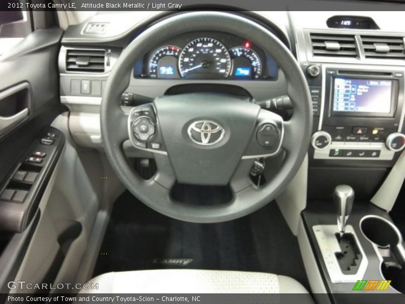 Attitude Black Metallic / Light Gray 2012 Toyota Camry LE