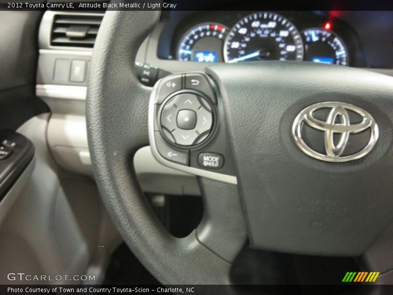Attitude Black Metallic / Light Gray 2012 Toyota Camry LE