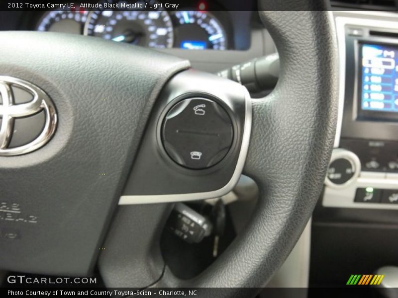Attitude Black Metallic / Light Gray 2012 Toyota Camry LE