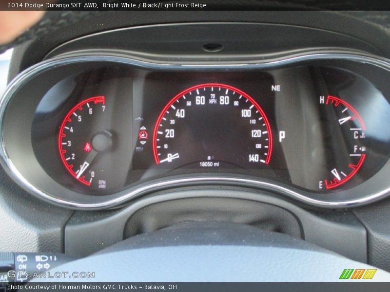 Bright White / Black/Light Frost Beige 2014 Dodge Durango SXT AWD