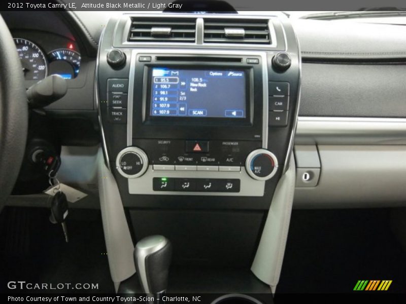 Attitude Black Metallic / Light Gray 2012 Toyota Camry LE