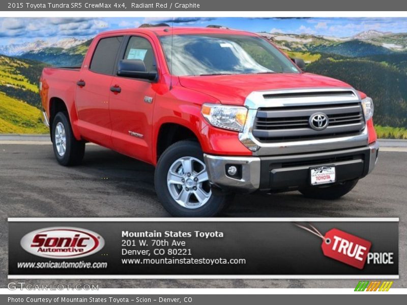 Radiant Red / Graphite 2015 Toyota Tundra SR5 CrewMax 4x4
