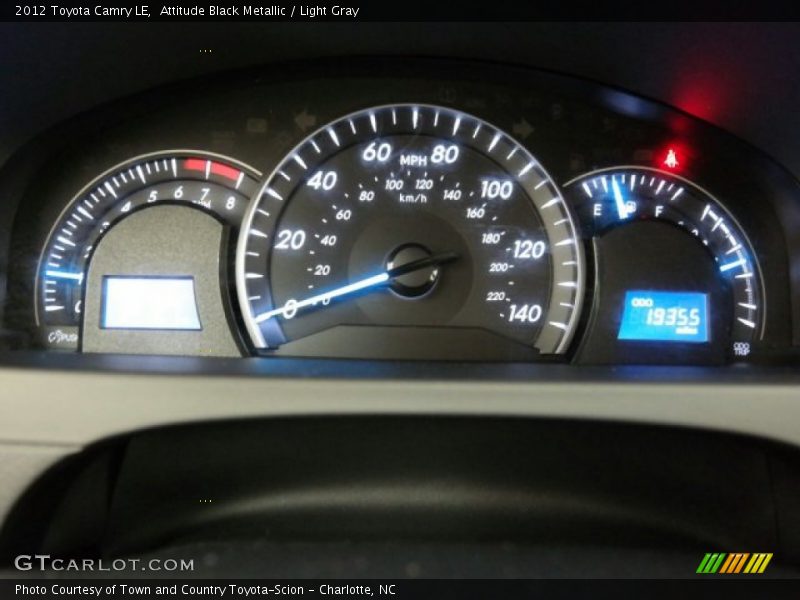 Attitude Black Metallic / Light Gray 2012 Toyota Camry LE
