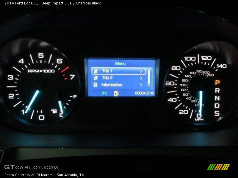 Deep Impact Blue / Charcoal Black 2014 Ford Edge SE