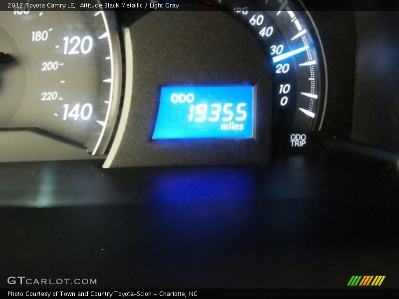 Attitude Black Metallic / Light Gray 2012 Toyota Camry LE
