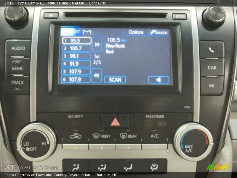 Attitude Black Metallic / Light Gray 2012 Toyota Camry LE